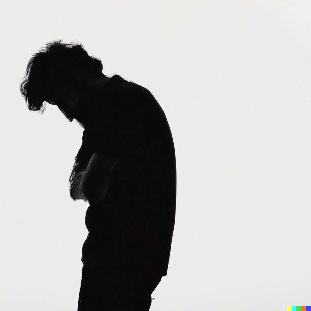a representation of anxiety, photograph, backlit lighting